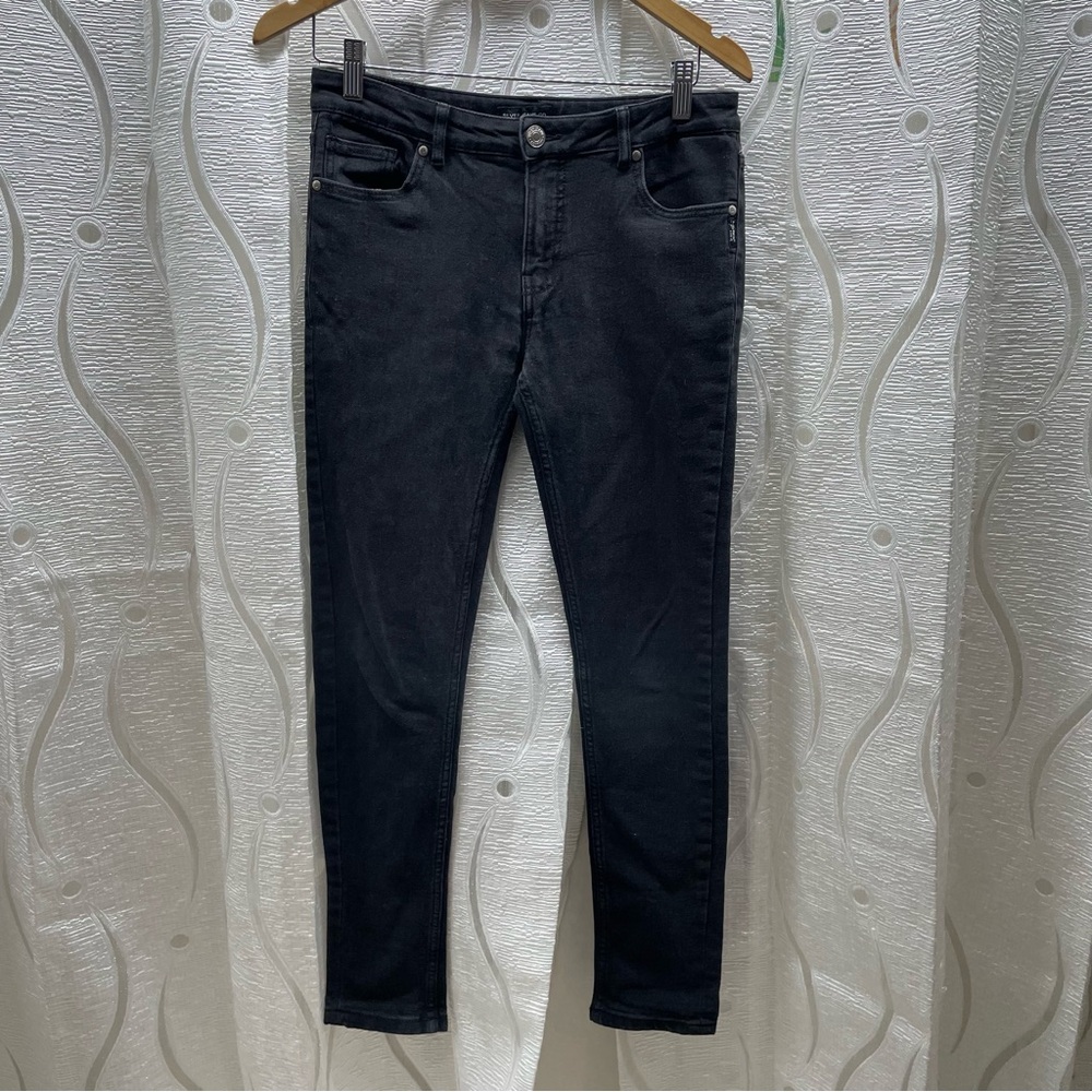 Silver Jeans Co Amy Skinny Jeans Girls 16 Black Excellent Eco-Friendly AMY1347